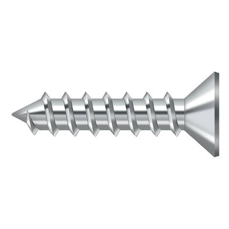 Deltana SCWS1210U26 SCWS1210 #12 x 1" Steel Wood Screw Chrome