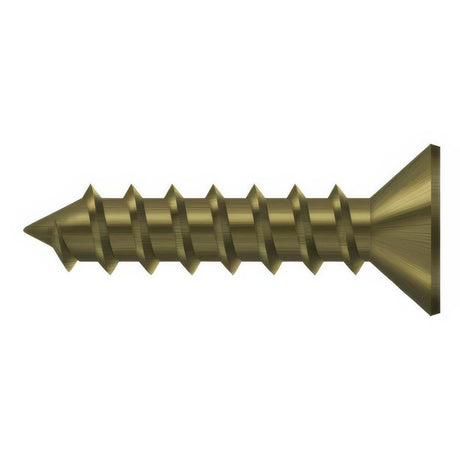Deltana SCWS1210U5 SCWS1210 #12 x 1" Steel Wood Screw Antique Brass