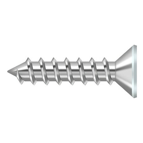 Deltana SCWS1210USP SCWS1210 #12 x 1" Steel Wood Screw Prime Coated White