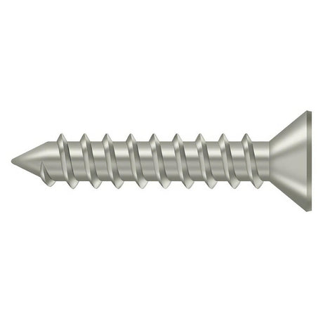 Deltana SCWS12125U15 SCWS12125 #12 x 1-1/4" Steel Wood Screw Satin Nickel