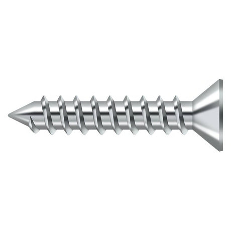 Deltana SCWS12125U26 SCWS12125 #12 x 1-1/4" Steel Wood Screw Chrome