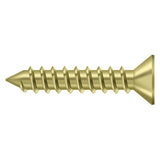 Deltana SCWS12125U3 SCWS12125 #12 x 1-1/4" Steel Wood Screw Polished Brass