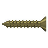 Deltana SCWS12125U5 SCWS12125 #12 x 1-1/4" Steel Wood Screw Antique Brass