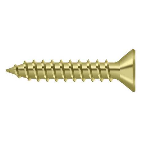 Deltana SCWS910U3 SCWS910U #9 x 1" Wood Screw Bright Brass
