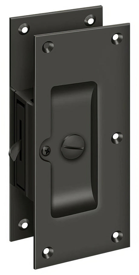 Deltana SDL60U10B oil rubbed bronze privacy pocket door lock