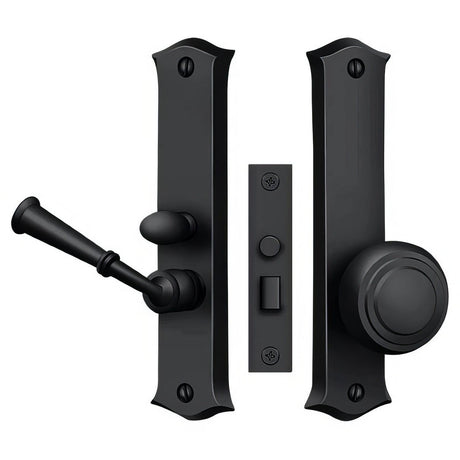 Deltana SDL688U19 SDL688 Screen Door Mortise Lock Paint Black