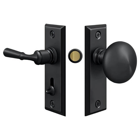 Deltana SDLS480U19 SDLS480 Deltana Screen and Storm Door Latch Set Black