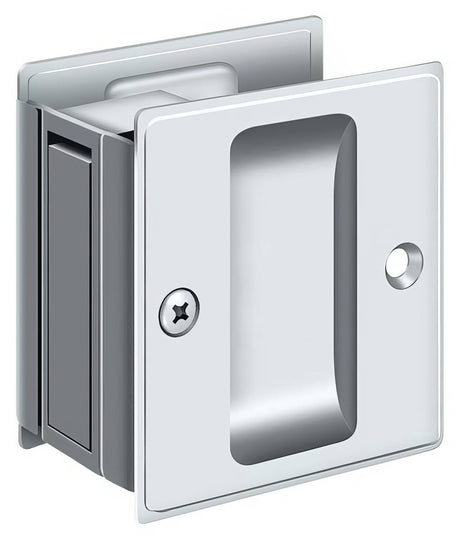 Deltana SDP25U26 chrome passage pocket door lock