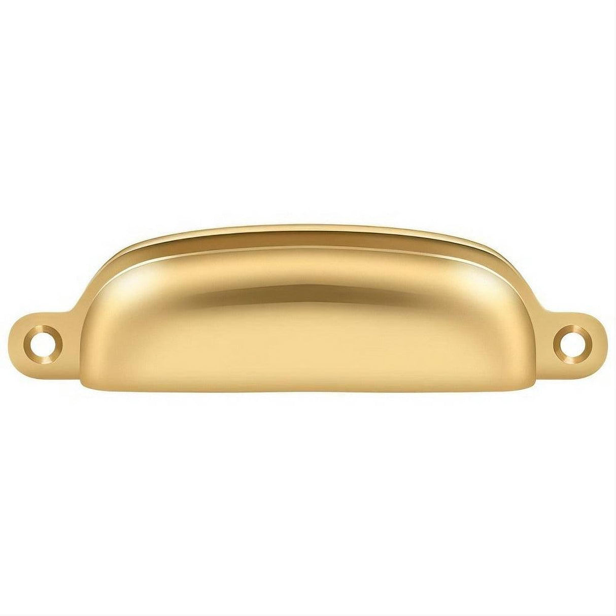 Deltana SHP29CR003 SHP29U 4" Exposed Shell Cup Pull Lifetime Polished Brass