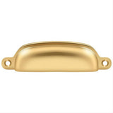 Deltana SHP29CR003 SHP29U 4" Exposed Shell Cup Pull Lifetime Polished Brass