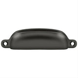 Deltana SHP29U10B SHP29U 4" Exposed Shell Cup Pull Oil Rubbed Bronze