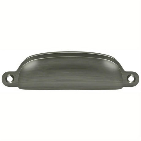 Deltana SHP29U15A SHP29U 4" Exposed Shell Cup Pull Antique Nickel