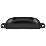 Deltana SHP29U19 SHP29U 4" Exposed Shell Cup Pull Black