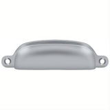 Deltana SHP29U26D SHP29U 4" Exposed Shell Cup Pull Satin Chrome