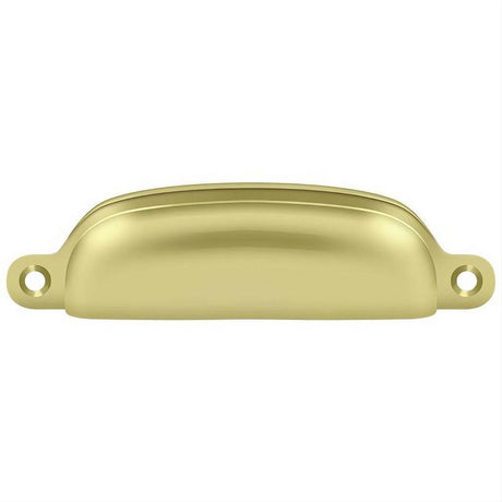 Deltana SHP29U3 SHP29U 4" Exposed Shell Cup Pull Polished Brass