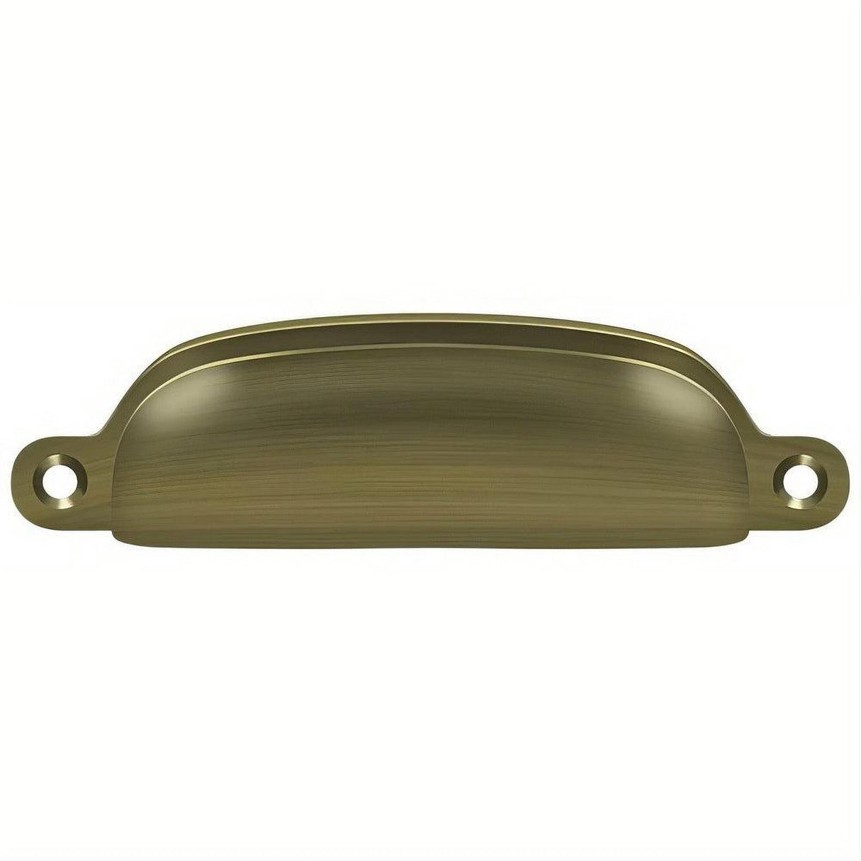 Deltana SHP29U5 SHP29U 4" Exposed Shell Cup Pull Antique Brass
