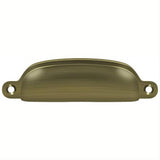 Deltana SHP29U5 SHP29U 4" Exposed Shell Cup Pull Antique Brass