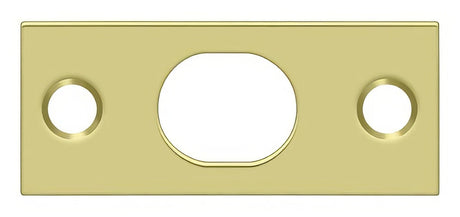 Deltana SP12EFB3 polished brass strike plate