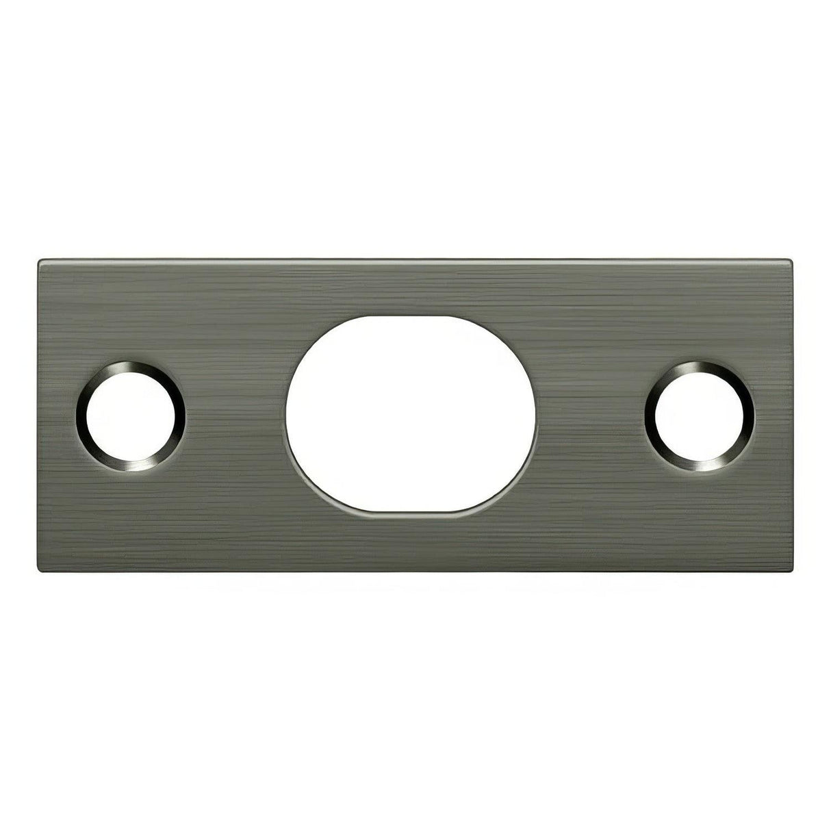 Deltana SP12EFB15A SP12EFB 2-1/4" x 1" Strike Plate for 12" Extension Flush Bolt Antique Nickel