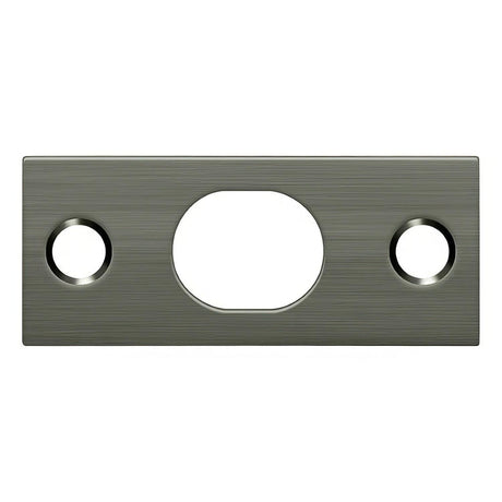 Deltana SP12EFB15A SP12EFB 2-1/4" x 1" Strike Plate for 12" Extension Flush Bolt Antique Nickel