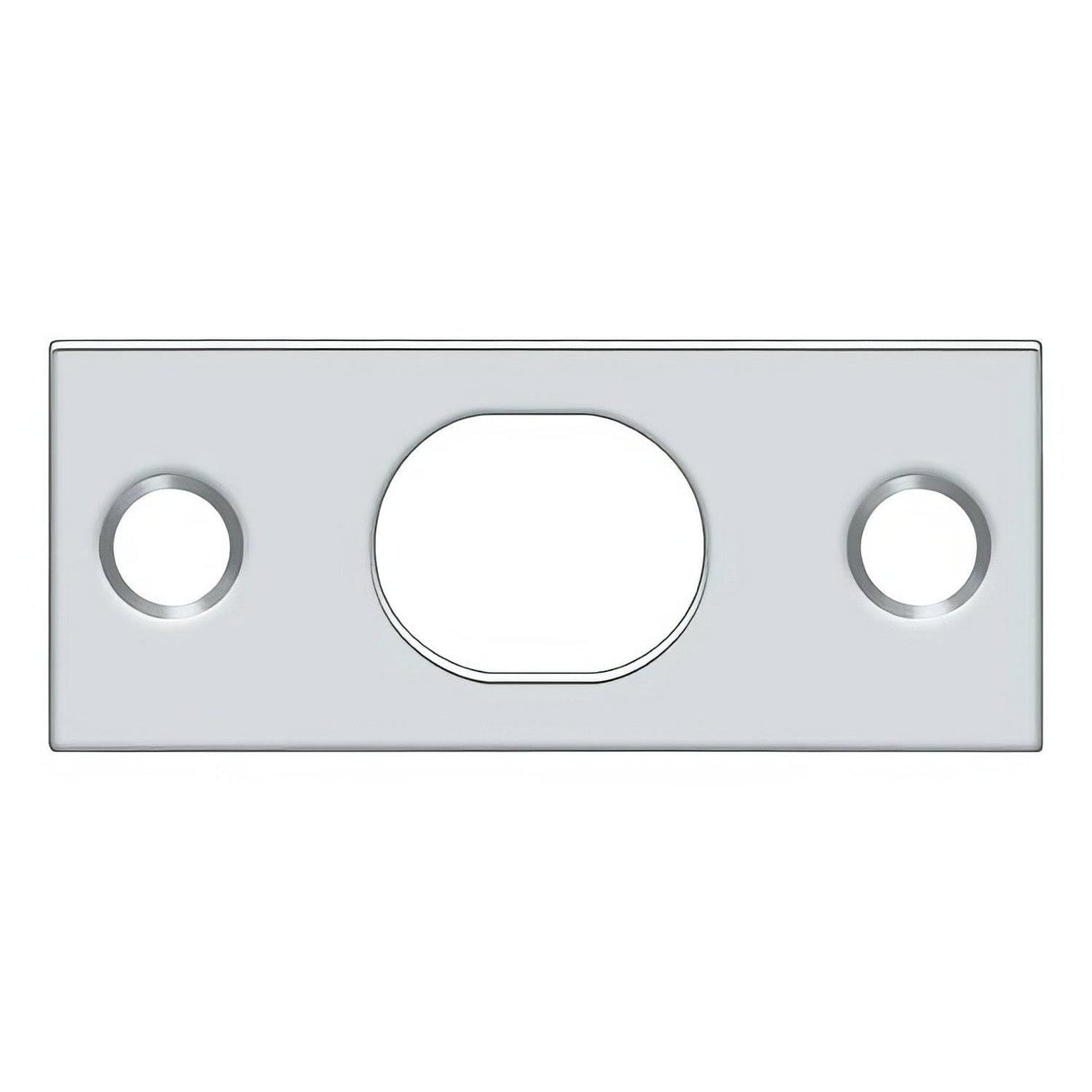 Deltana SP12EFB26 SP12EFB 2-1/4" x 1" Strike Plate for 12" Extension Flush Bolt Chrome
