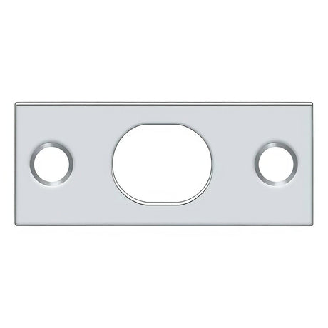 Deltana SP12EFB26 SP12EFB 2-1/4" x 1" Strike Plate for 12" Extension Flush Bolt Chrome