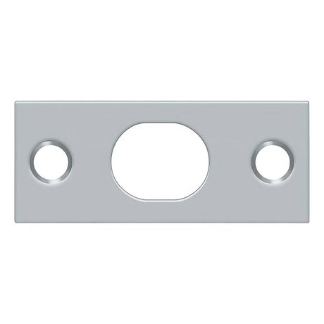 Deltana SP12EFB26D SP12EFB 2-1/4" x 1" Strike Plate for 12" Extension Flush Bolt Brushed Chrome