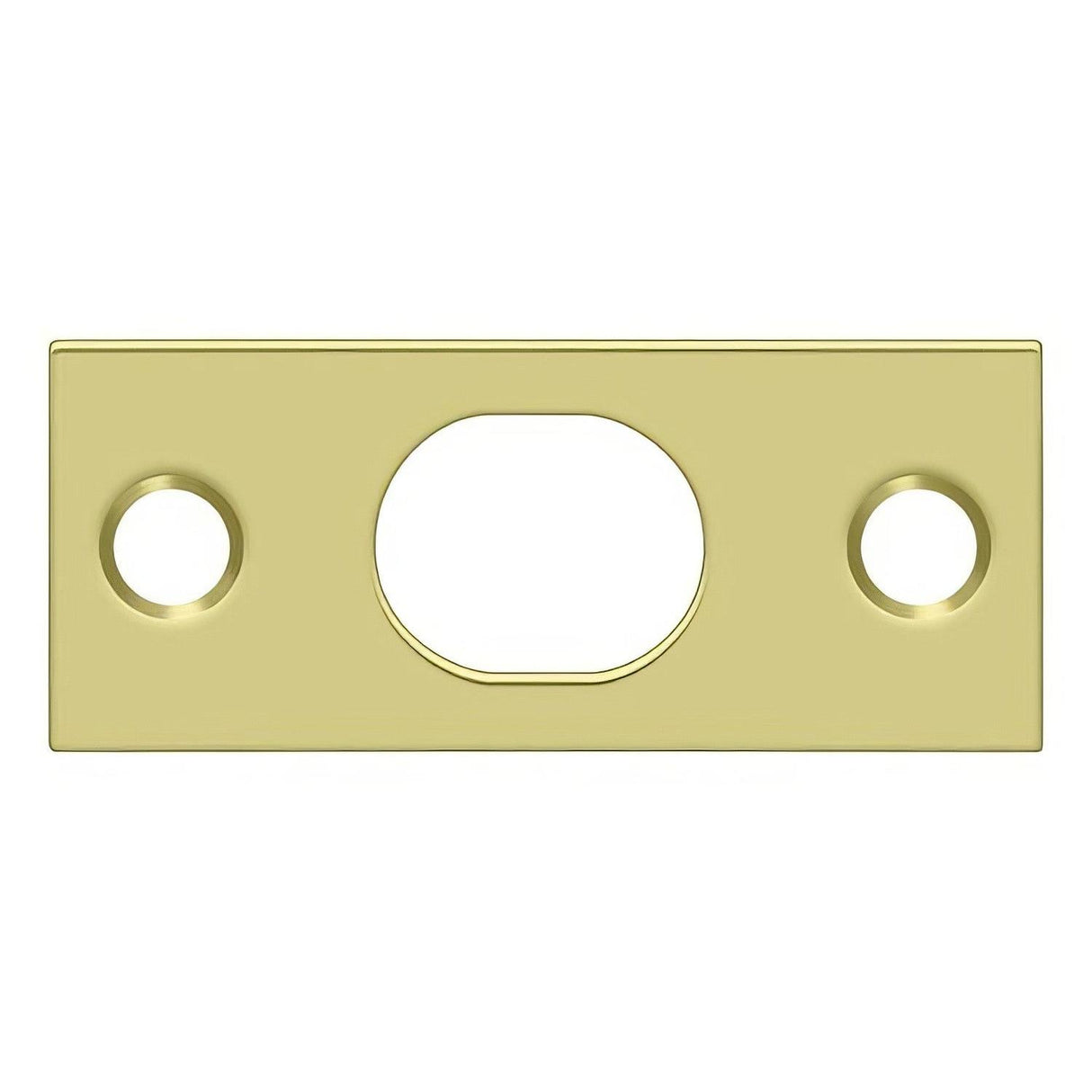 Deltana SP12EFB3 SP12EFB 2-1/4" x 1" Strike Plate for 12" Extension Flush Bolt Polished Brass