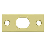Deltana SP12EFB3 SP12EFB 2-1/4" x 1" Strike Plate for 12" Extension Flush Bolt Polished Brass