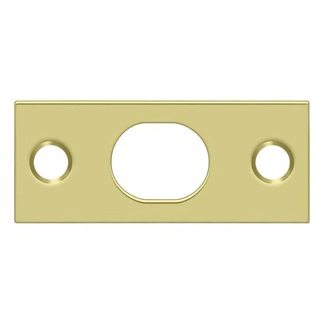 Deltana SP12EFB3 SP12EFB 2-1/4" x 1" Strike Plate for 12" Extension Flush Bolt Polished Brass