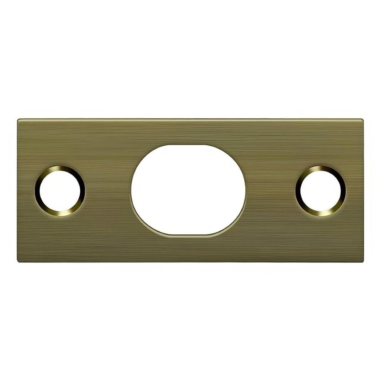 Deltana SP12EFB5 SP12EFB 2-1/4" x 1" Strike Plate for 12" Extension Flush Bolt Antique Brass