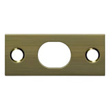 Deltana SP12EFB5 SP12EFB 2-1/4" x 1" Strike Plate for 12" Extension Flush Bolt Antique Brass