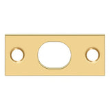 Deltana SP12EFBCR003 SP12EFB 2-1/4" x 1" Strike Plate for 12" Extension Flush Bolt Lifetime Polished Brass