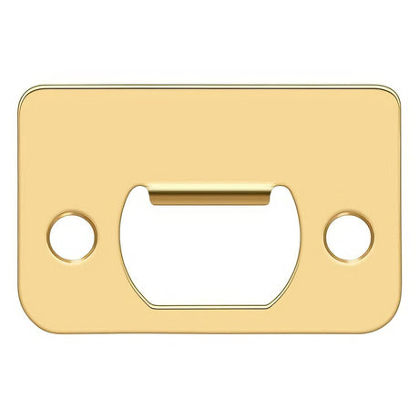 Deltana SP225CR003 SP225 2-1/4" x 1-1/2" Strike Plate Lifetime Polished Brass