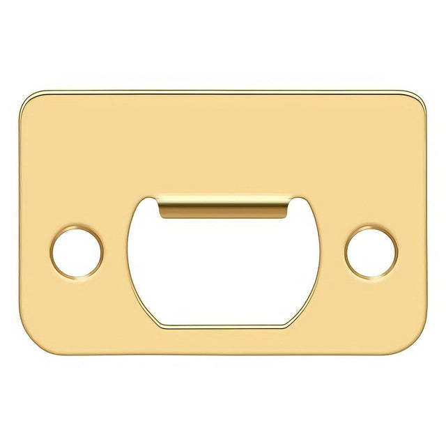 Deltana SP225CR003 SP225 2-1/4" x 1-1/2" Strike Plate Lifetime Polished Brass