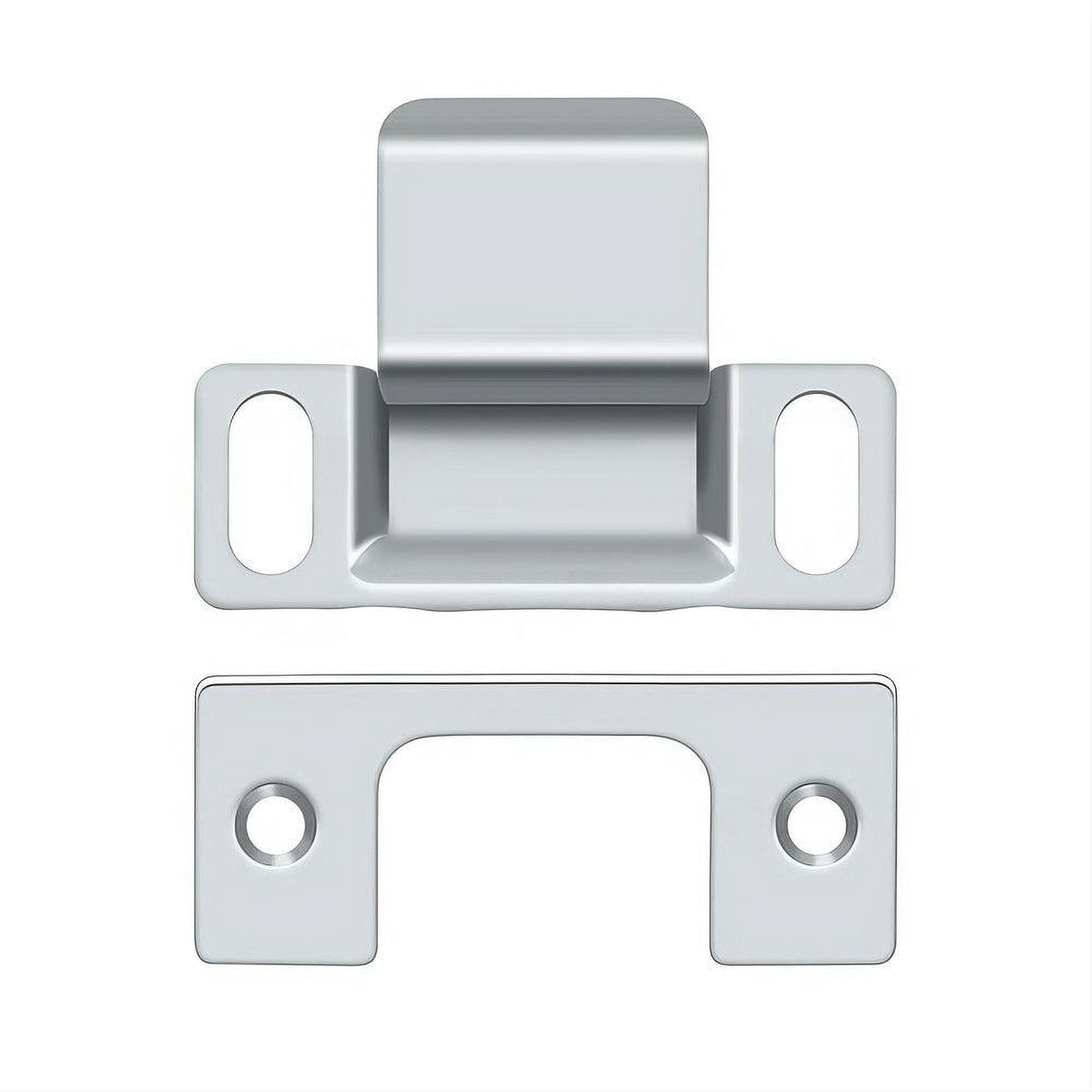 Deltana SP2751U26 SP2751 2-3/4" x 1-1/4" Dust Cup Strike Plate Chrome