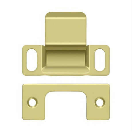 Deltana SP2751U3 SP2751 2-3/4" x 1-1/4" Dust Cup Strike Plate Polished Brass
