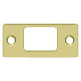 Deltana SP2753U3 SP2753 2-3/4" x 1-1/4" Deadbolt Strike Plate Polished Brass