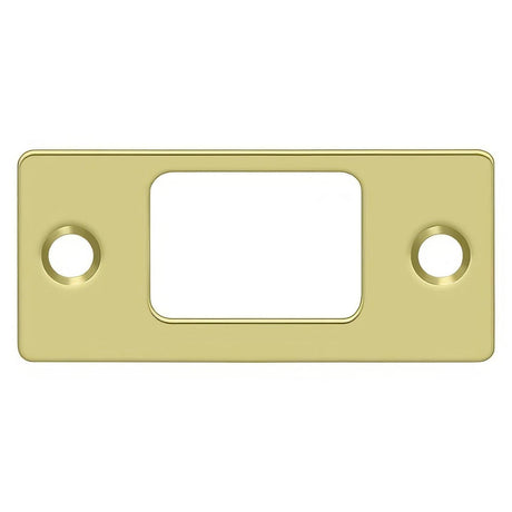 Deltana SP2753U3 SP2753 2-3/4" x 1-1/4" Deadbolt Strike Plate Polished Brass