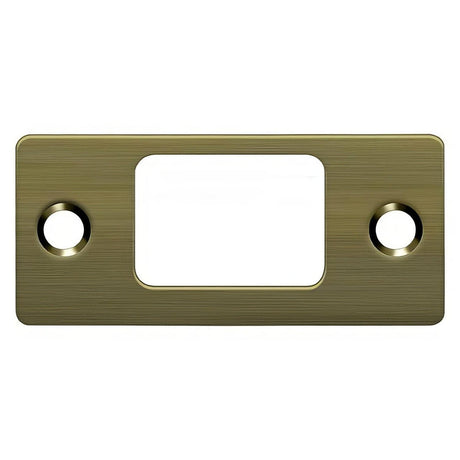 Deltana SP2753U5 SP2753 2-3/4" x 1-1/4" Deadbolt Strike Plate Antique Brass