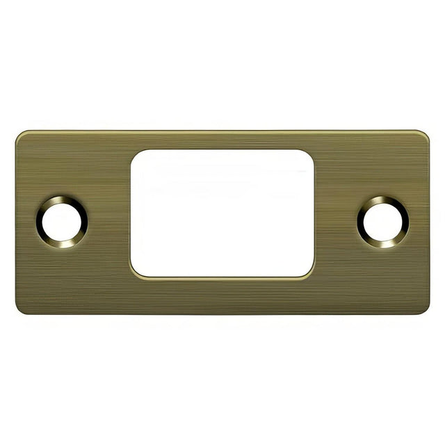Deltana SP2753U5 SP2753 2-3/4" x 1-1/4" Deadbolt Strike Plate Antique Brass