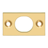 Deltana SP6FBCR003 SP6FB 1-3/4" x 1" Strike Plate for 6" Flush Bolt Lifetime Polished Brass