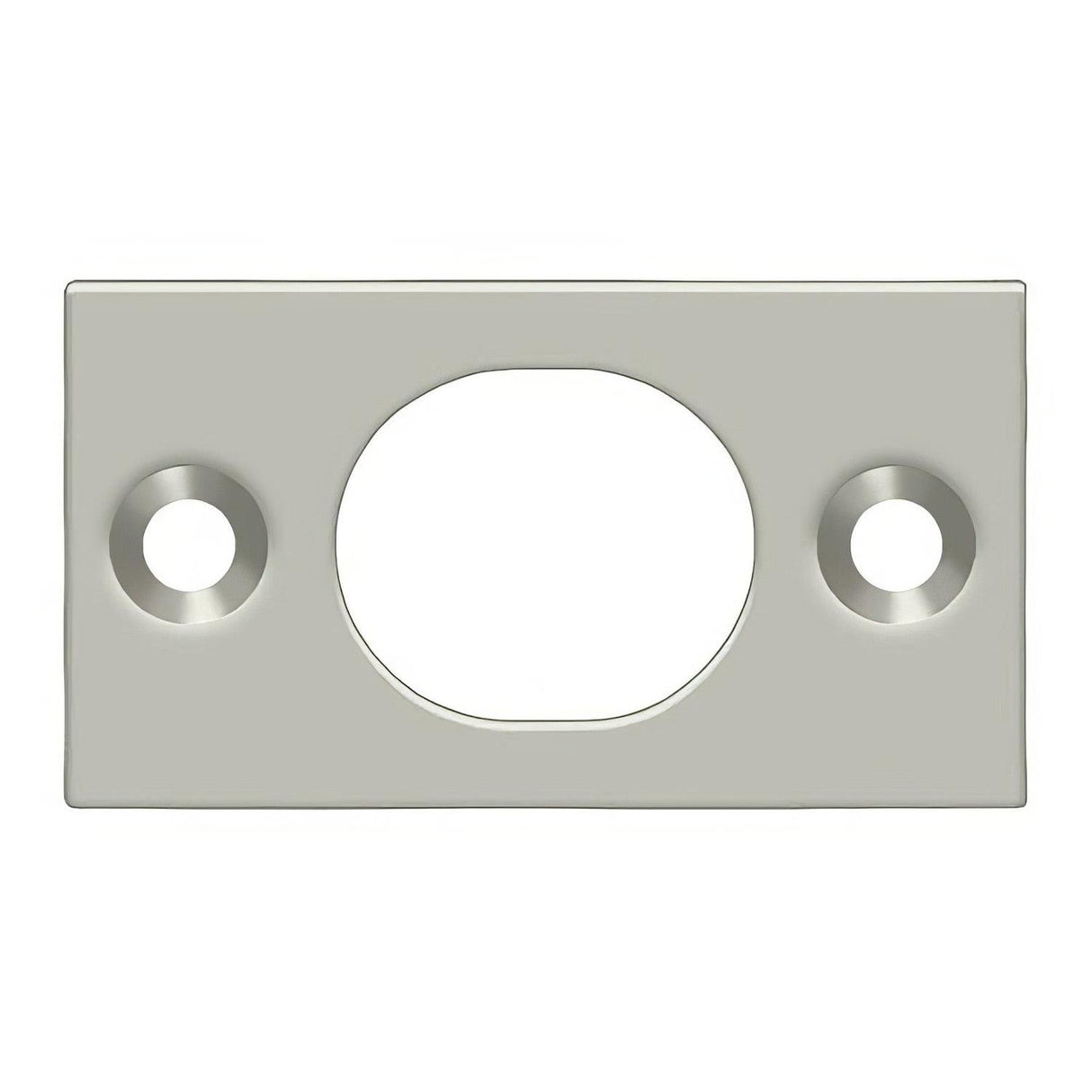 Deltana SP6FBU15 SP6FB 1-3/4" x 1" Strike Plate for 6" Flush Bolt Satin Nickel