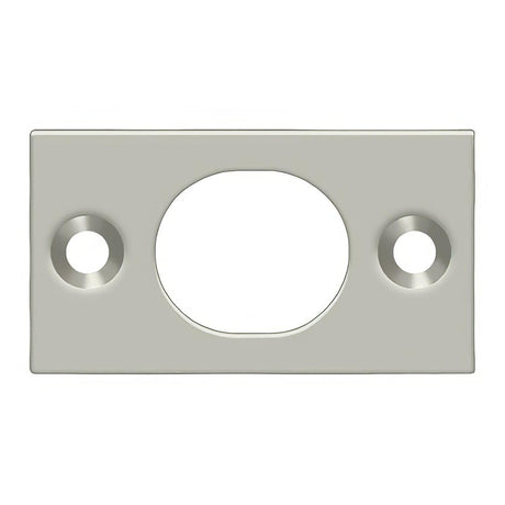 Deltana SP6FBU15 SP6FB 1-3/4" x 1" Strike Plate for 6" Flush Bolt Satin Nickel