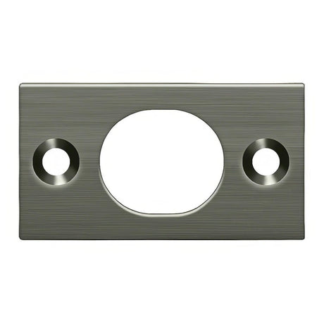 Deltana SP6FBU15A SP6FB 1-3/4" x 1" Strike Plate for 6" Flush Bolt Antique Nickel