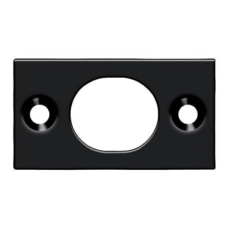 Deltana SP6FBU19 SP6FB 1-3/4" x 1" Strike Plate for 6" Flush Bolt Paint Black
