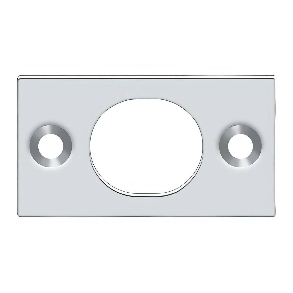 Deltana SP6FBU26 SP6FB 1-3/4" x 1" Strike Plate for 6" Flush Bolt Chrome