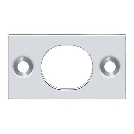 Deltana SP6FBU26 SP6FB 1-3/4" x 1" Strike Plate for 6" Flush Bolt Chrome