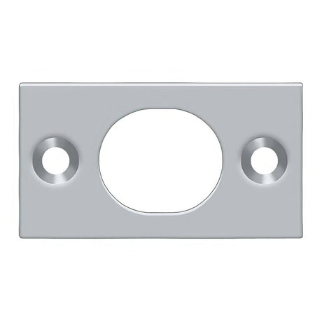 Deltana SP6FBU26D SP6FB 1-3/4" x 1" Strike Plate for 6" Flush Bolt Brushed Chrome