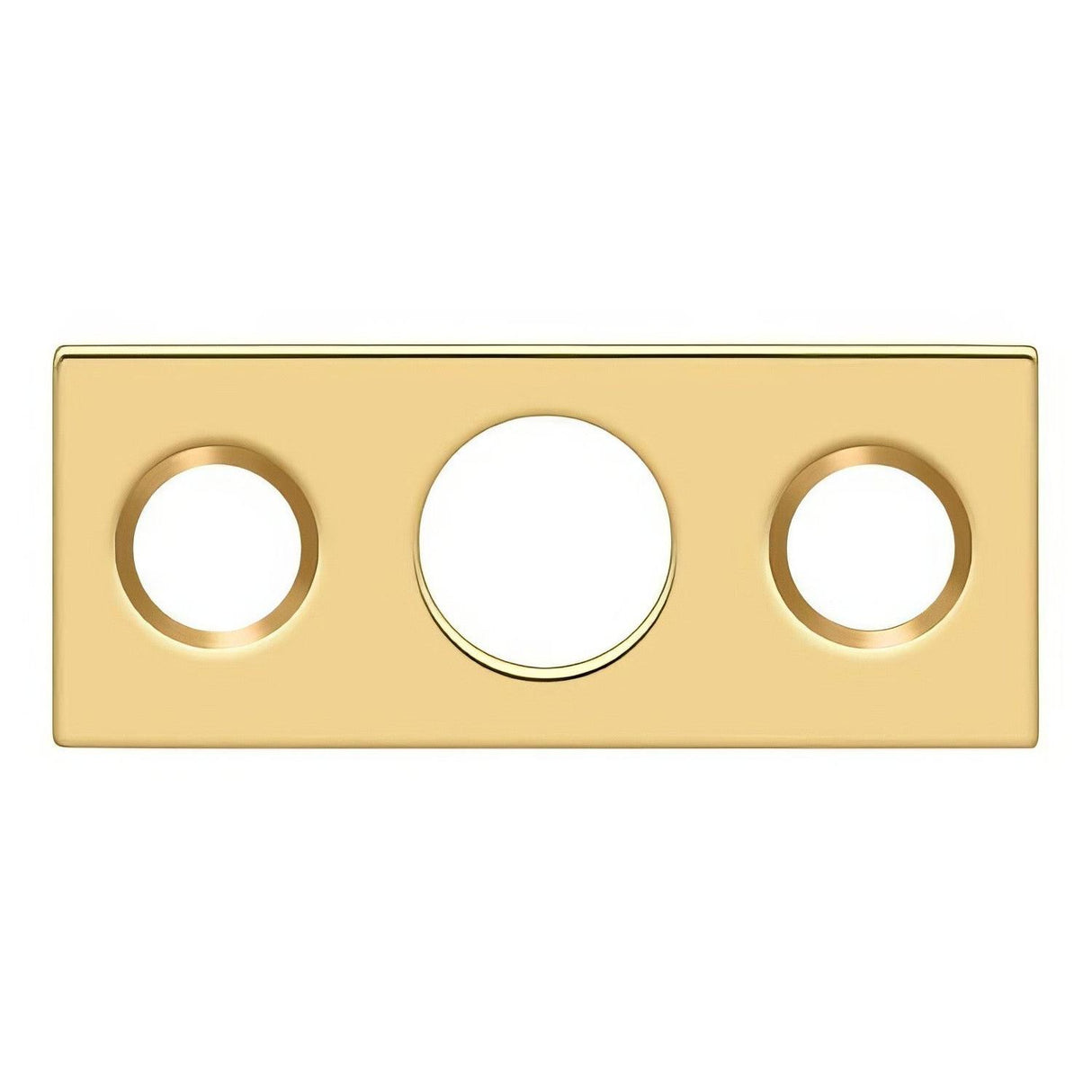 Deltana SP7FBR003 SP7FBR 1-1/2" x 5/8" Strike Plate for 7" Flush Bolt Lifetime Polished Brass